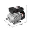 Motor electric monofazat, 1.1 kW, 2800 rpm, 90S, cadru B34, 7.1 A, 220 V/50 Hz