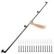 Mana curenta pentru scari, otel, Vivatechnix Negru Mat, lungime 2.7 m, diametru teava 32 mm
