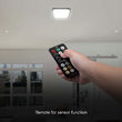Aplica led cu senzor de miscare 36 W, Negru, 4000 K, 3820 lm, IP 44, Patrata 420 x 420 x 65 mm