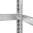 Raft metalic de colt cu 5 x polite MDF, sarcina max pe raft 175 kg, dimensiune 180x70x40 cm