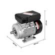 Motor electric monofazat, 0.75 kW, 1400 rpm, 80, cadru B34, 5.15 A, 220 V/50 Hz