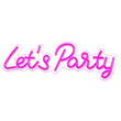 Reclama luminoasa Let’s Party, 41.5x1.6x13.5 cm, alimentare USB, 100 lm