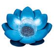 Lampa solara floare de lotus, Albastra, 3000K, 34 cm, ABS, 5 W, IP65