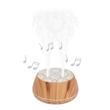 Difuzor aromaterapie cu ultrasunete, aplicatie Wi-Fi TUYA, Maro, 400 ml, 140 ml/h