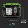 Proiector portabil 20W, IP44, 4000K, functie SOS, 1400 lm, Acumulator