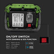 Proiector portabil 20W, IP44, 4000K, functie SOS, 1400 lm, Acumulator