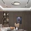 Plafoniera led, Lumina naturala 4000K, 2560 lm, Alb/Negru, 24W, IP20, diametru 30 cm