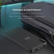 Powerbank cu stand de incarcare, Wireless 8000mAh, 2x USB, USB-C, Negru, 2.1 A, 5 W