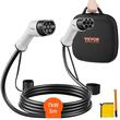 Cablu de incarcare pentru vehicule electrice, tip 2 la tip 2, 16A, lungime 5 m, 7 kW, IP66
