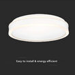 Plafoniera led dimmabil, lumina naturala 4000K, 2500 lm, Alb, 24 W, diametru 400 mm
