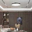 Plafoniera led dimmabil, lumina naturala 4000K, 2500 lm, Negru/Alb, 24 W, diametru 400 mm