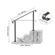 Balustrada fier forjat, 3-4 trepte Vivatechnix, Inaltime 97.4 cm, lungime 140 cm, pozitii reglabile