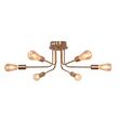 Lustra retro 6 x E27, Auriu, IP20, 200 x 660 mm, max 6 x 18 W