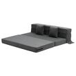Canapea pentru doua persoana, 2 perne, max 200 kg, Extensibila, Husa detasabila, Dimensiuni extinse 2060 x 1545 x 150 mm