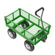 Carucior multifunctional pentru gradina, 1700 x 480 x 515 mm, Capacitate 300 kg, Otel, Roti gonflabile, Laterale detasabile