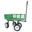 Carucior de gradina, Otel, Capacitate 226 kg, Otel, panouri detasabile, 860 x 460 x 225 mm, anvelope PU anti-pana