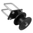 Set 4 role cu suport prindere pentru porti culisante, Otel, 150 × 293.6 mm, Compatibil teava rectangulara