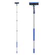 Perie telescopica pentru spalat panouri solare, 6 m, Furtun apa 20 m, Aluminiu, Greutate 2.9 kg, Dozator sapun