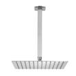 Set de dus, Montaj incastrat, Inox, Argintiu, Cap dus patrat cu efect ploaie 305 mm, Dimensiune 300 x 300 x 375 mm