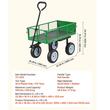 Carucior de gradina, Otel, Capacitate 226 kg, Otel, panouri detasabile, 860 x 460 x 225 mm, anvelope PU anti-pana