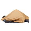 Cort instant gonflabil cu pompa reincarcabila, 6 x persoane, ferestre, Impermeabil, 300 x 300 x 225 cm, Maro