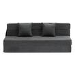 Canapea pentru doua persoana, 2 perne, max 200 kg, Extensibila, Husa detasabila, Dimensiuni extinse 2060 x 1545 x 150 mm