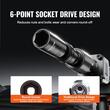 Trusa 14 chei tubulare de impact cu pivotare 360 grade, Hexagonale, prindere 3/8, Cr-Mo, 10-19 mm, Prelungitor