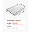 Rampa mobila de prag, Aluminiu, 1080 x 590 mm, capacitate max 450 kg