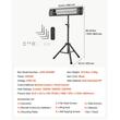 Incalzitor cu infrarosu pe trepied, 2500 W, 3 x trepte caldura, Telecomanda, Temporizator