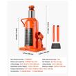 Cric hidraulic tip butelie, 20 tone, Inaltime 245-465 mm, brat lung, ridicare multidirectionala