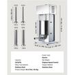 Masina electrica de umplut carnati, Profesionala, Inox, 4 x Tuburi, 200 W, control viteza, Capacitate 10 l, pedala control