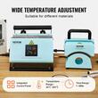 Presa termica 2 in 1 pentru Sepci/Cani, 350 W, 40-205 ℃,  Verde