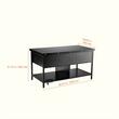 Masuta de cafea Lift Top, 2 in 1 Desktop birou Extensibil, 1000 x 500 x 552 mm, Lumina ambientala, prize incorporata, 2 x USB