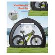 Cort camping pentru depozitare 4 x biciclete, 1 x intrari, fermoare duble, Impermeabil PU4000, 2190 x 1550 x 1730 mm