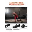 Suport pentru sac de box, Otel, 143x126x208 cm, Negru, max 65 kg