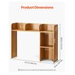 Raft multifunctional pentru birou, 2 etaje, 95 x 32 x 90 cm, Alb