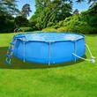 Piscina rotunda cu cadru metalic, Pompa filtru, Scara, Diametru 427 cm, Inaltime 84 cm