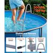 Scara pentru piscine supraterana, Otel, 2 trepte, max 136 kg, 780 x 840 x 1125 mm