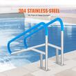 Set 2 x Balustrada inox pentru piscina, 1395 x 810 x 100 mm, Capacitate 2x100 kg, protectie UV, accesorii montaj incluse