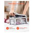 Feliator multifunctional profesional pentru legume/fructe, 9 x Lame, Inox, 275 x 130 x 165 mm