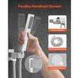 Set de dus, Montaj incastrat, Inox, Argintiu, Cap dus patrat cu efect ploaie 305 mm, Dimensiune 300 x 300 x 375 mm
