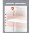 Dulap de baie, 2 usi, MDF, Alb, 4 rafturi, 300 x 600 x 1100 mm, kit anti-rasturnare