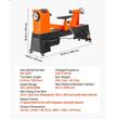 Strung pentru lemn 750 W, Corp fonta, 355 x 508 mm, Viteza variabila 150-3500 rpm  cu afisaj