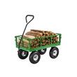 Carucior multifunctional pentru gradina, 1700 x 480 x 515 mm, Capacitate 300 kg, Otel, Roti gonflabile, Laterale detasabile