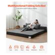 Canapea pentru doua persoana, 2 perne, max 200 kg, Extensibila, Husa detasabila, Dimensiuni extinse 2060 x 1545 x 150 mm