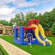 Castel gonflabil cu trambulina, suflanta, 3400x2600x2300 mm, max 140 kg
