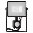 Proiector led cu senzor de miscare, 10W, 4000K, IP65, 800 lm, Negru, 178 x 133 x 47 mm