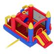 Castel gonflabil cu trambulina, tunel, suflanta, 4080x2400x2450 mm, max 140 kg