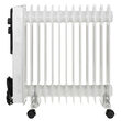 Calorifer electric cu ulei Adler Alb, 13 elementi, 3 trepte de putere 1000W/1500W/2500W