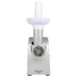 Masina de tocat carne cu accesorii carnati 1500 W, Alb/Gri, 3 site